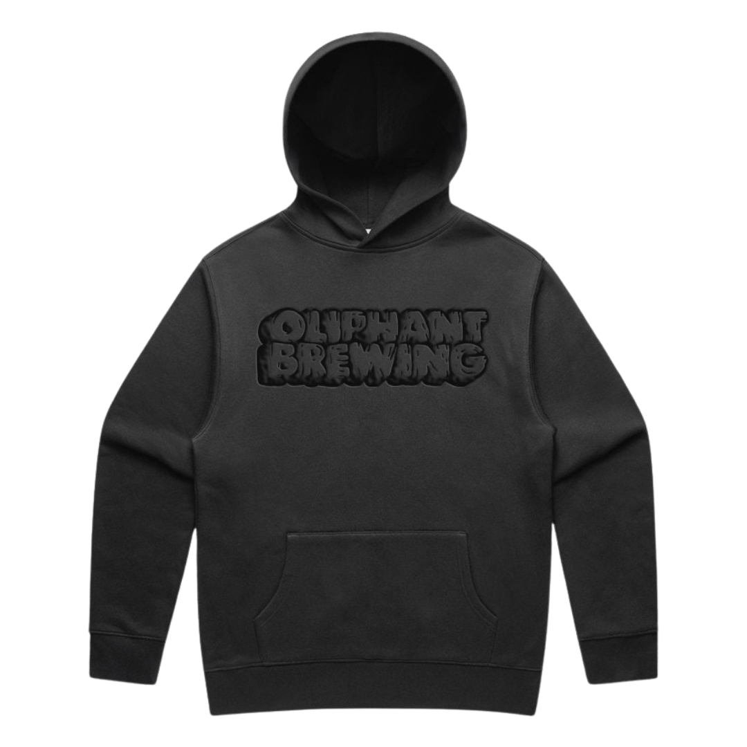 Oliphant Puff Paint Hoodie - Faded Black