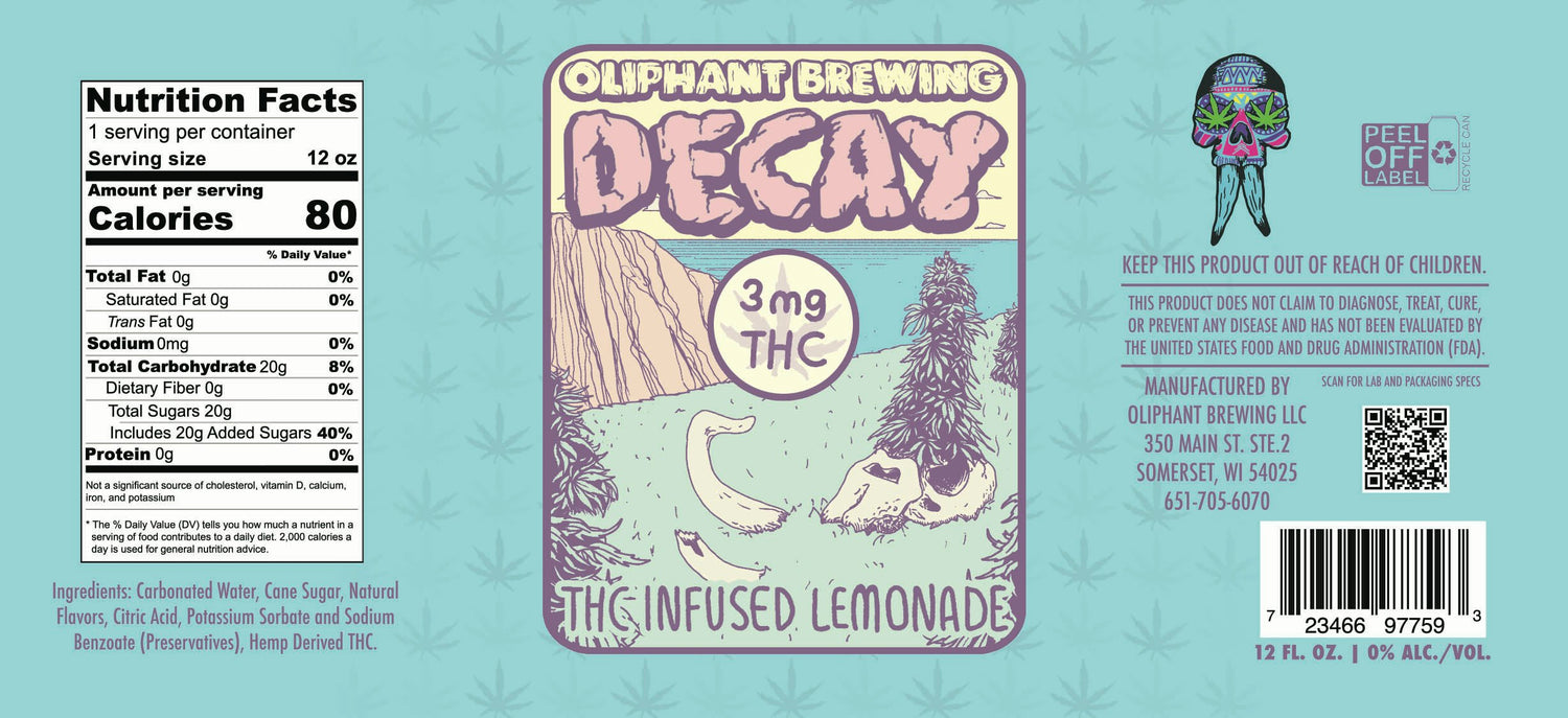 Decay 3mg THC Lemonade