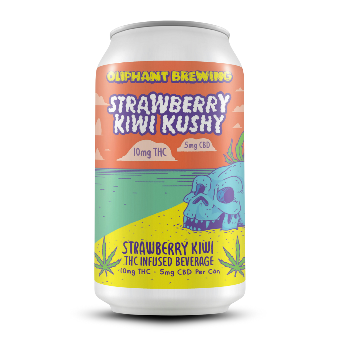Strawberry Kiwi Kushy 10mg THC Beverage