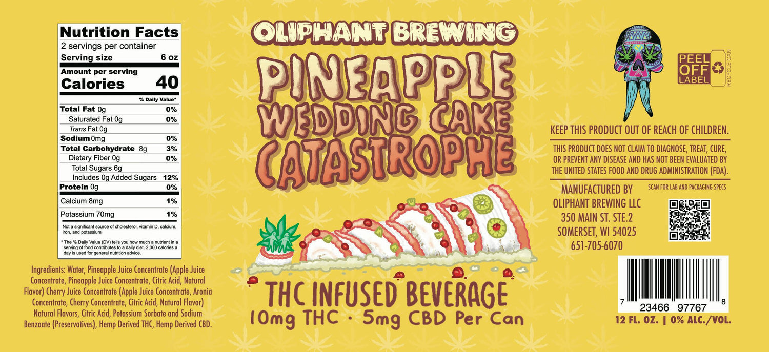 Pineapple Wedding Cake Catastrophe 10mg THC Beverage
